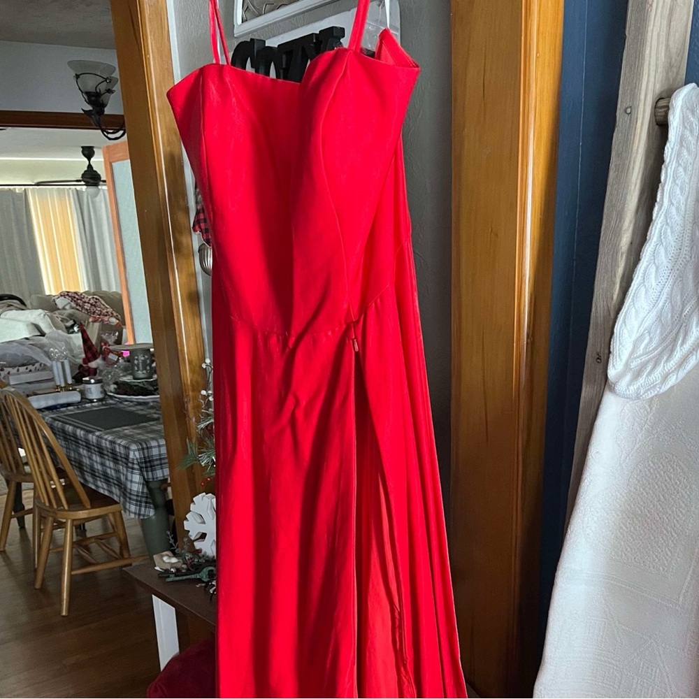 Elegant Red Evening Gown
